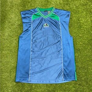 Vintage Y2K Minnesota Timberwolves NBA Jersey Size XL Blue Green